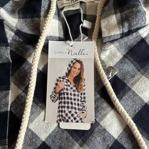 Simply Noelle flannel checkered hoodie